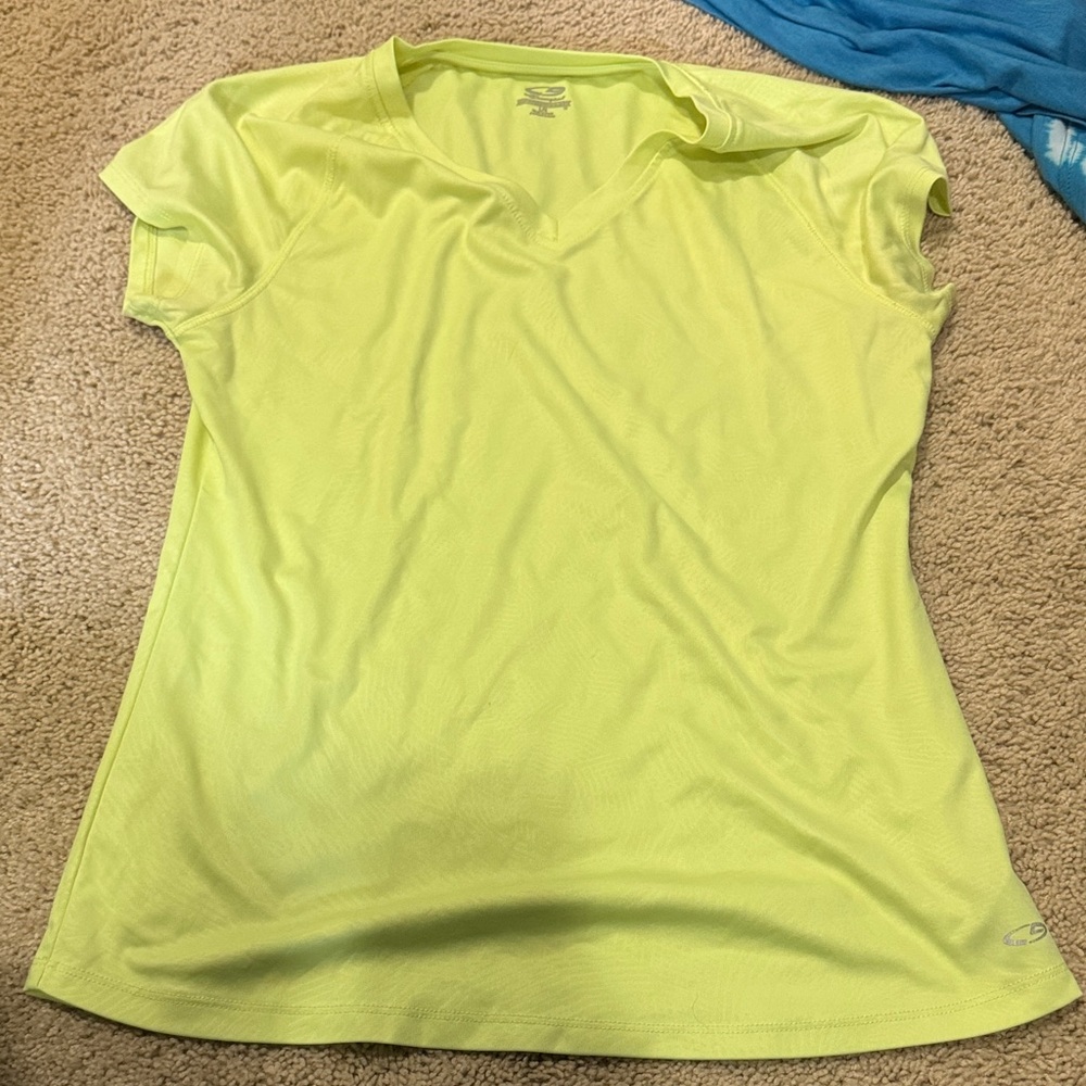 Champion Women's Bright Yellow Short Sleeve Tee